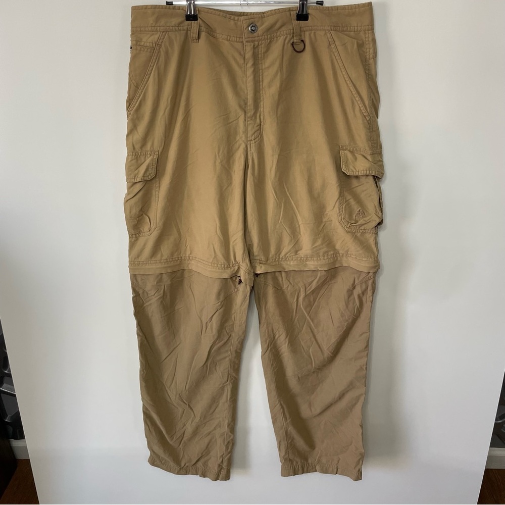 Nike ACG VTG Two-Tone Convertible Khaki Cargo Pants Mens 36x32 Gorpcore Fishing